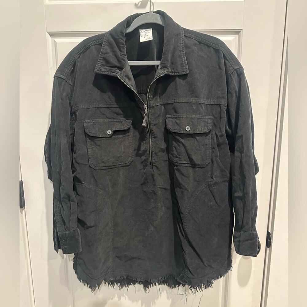 Offline by Aerie Corduroy Quarter Zip Shacket Pullover